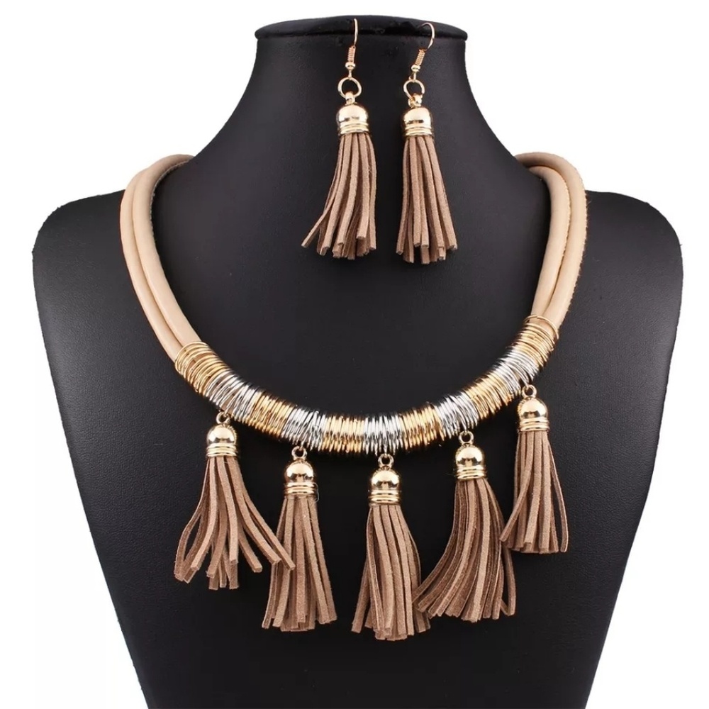 Tassel fashion jewelry set